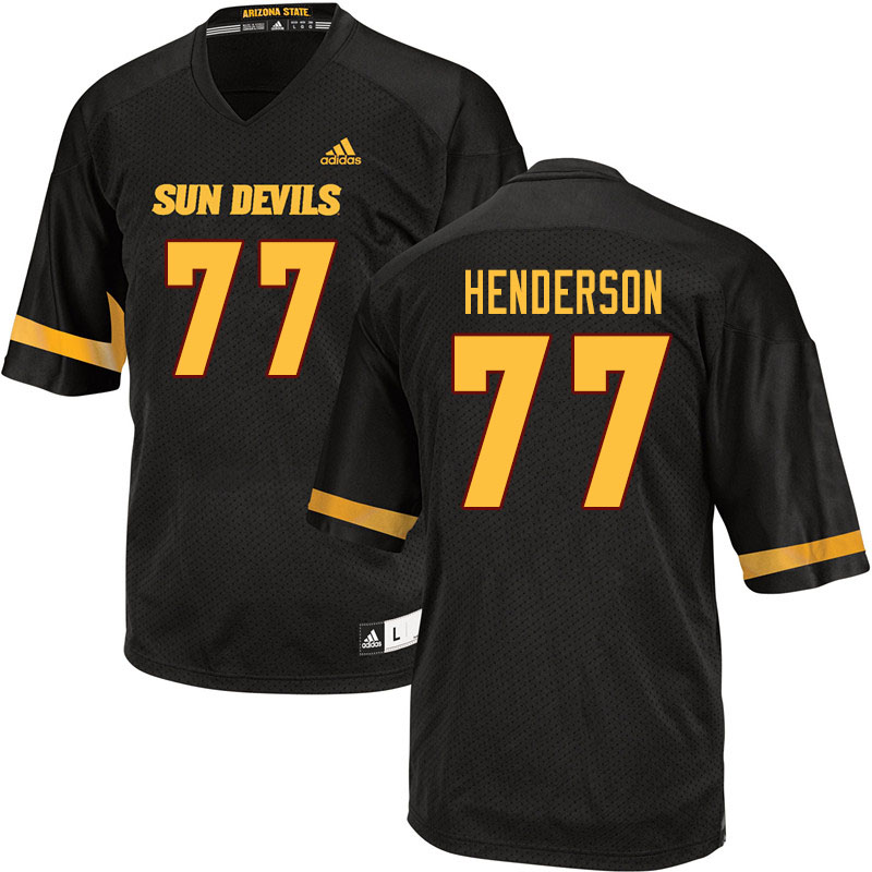Men #77 LaDarius Henderson Arizona State Sun Devils College Football Jerseys Sale-Black